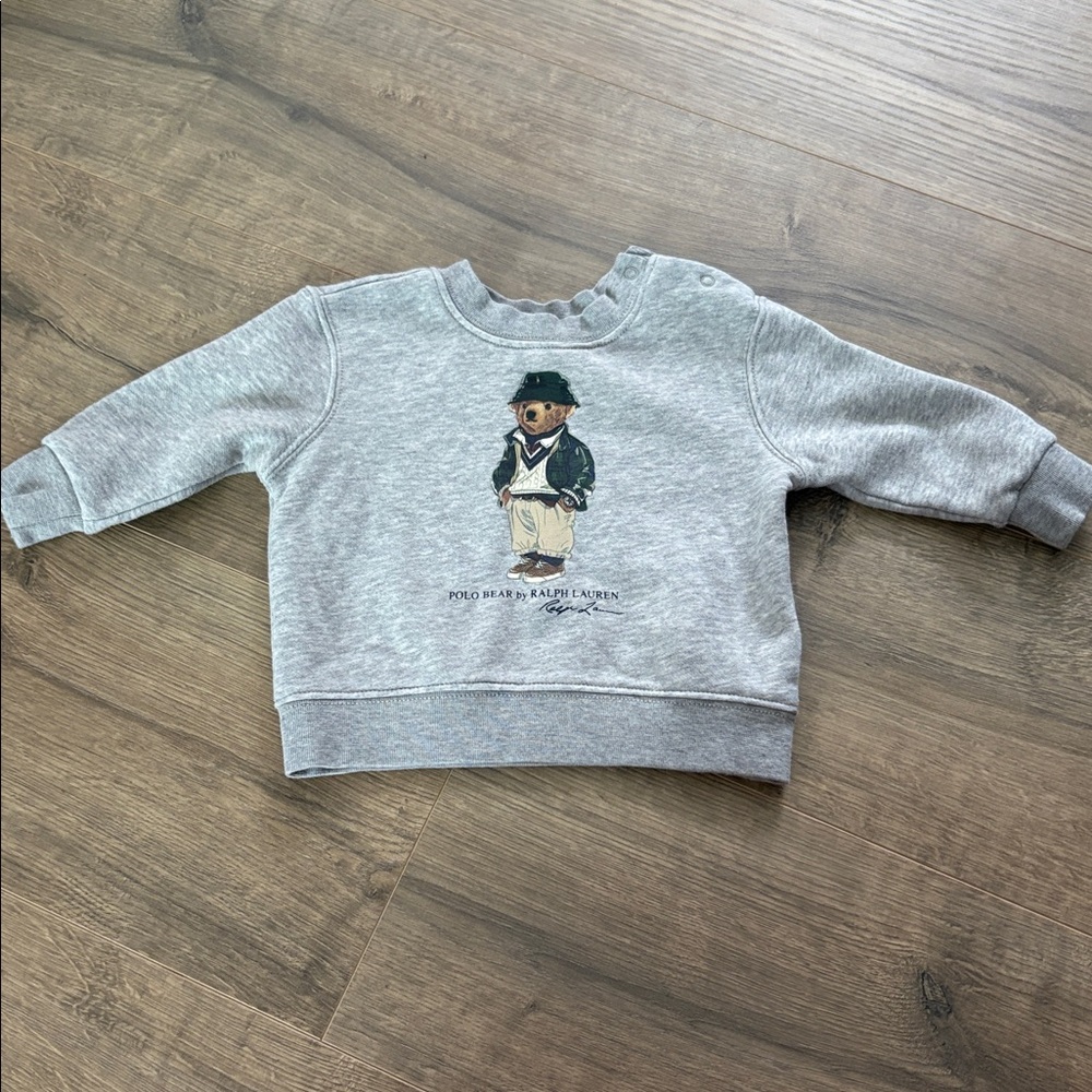 Polo Bear Fleece Sweatshirt baby size 6m
